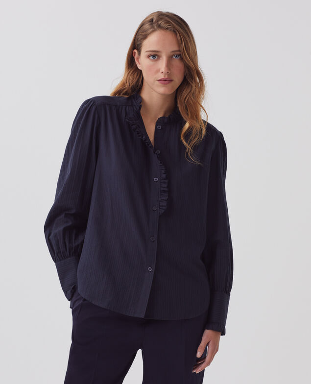 Chemise à manches longues en coton H695 night sky