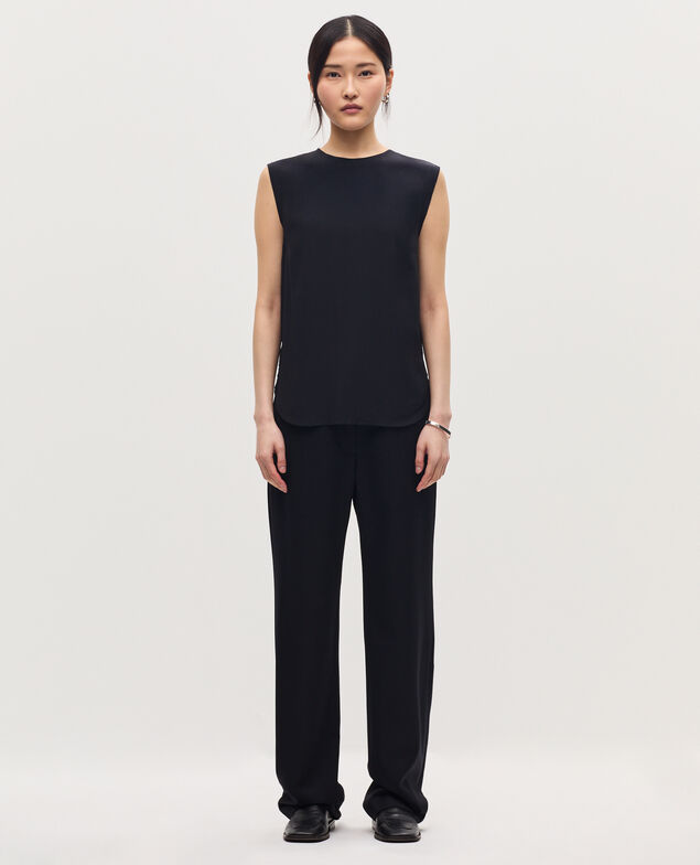 Top sans manches fluide H091 black beauty
