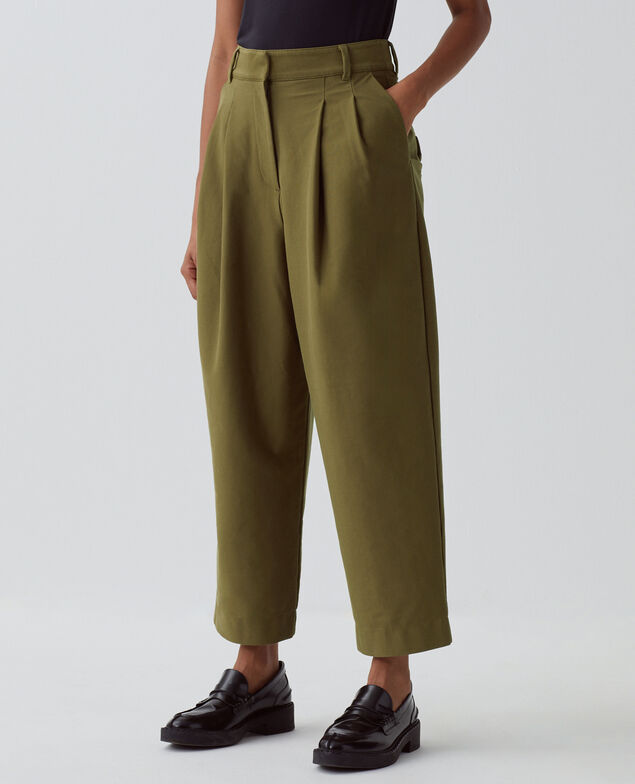 Pantalon carrot PEGGY H570 military olive