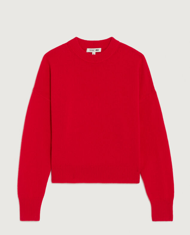 Pull col rond en laine U150 red