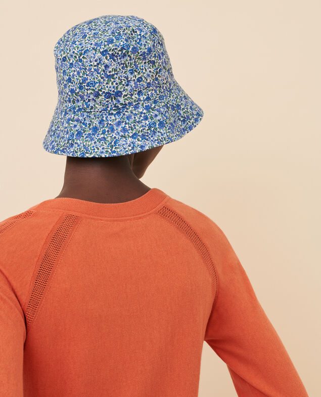 Bob fleuri réversible 92 print blue