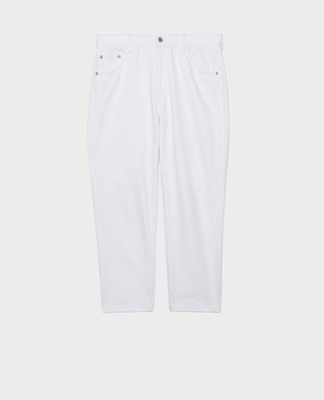 Jean slouchy ample en coton RITA Winter white