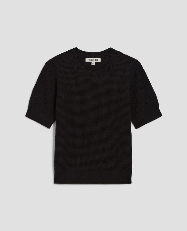 Pull à manches courtes en coton U090 black