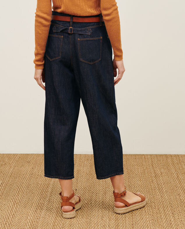 Pantalon carrot toile denim PEGGY 0681 rinse denim