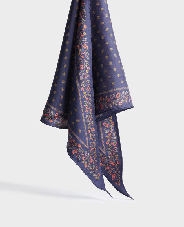 Foulard en soie format losange Night sky