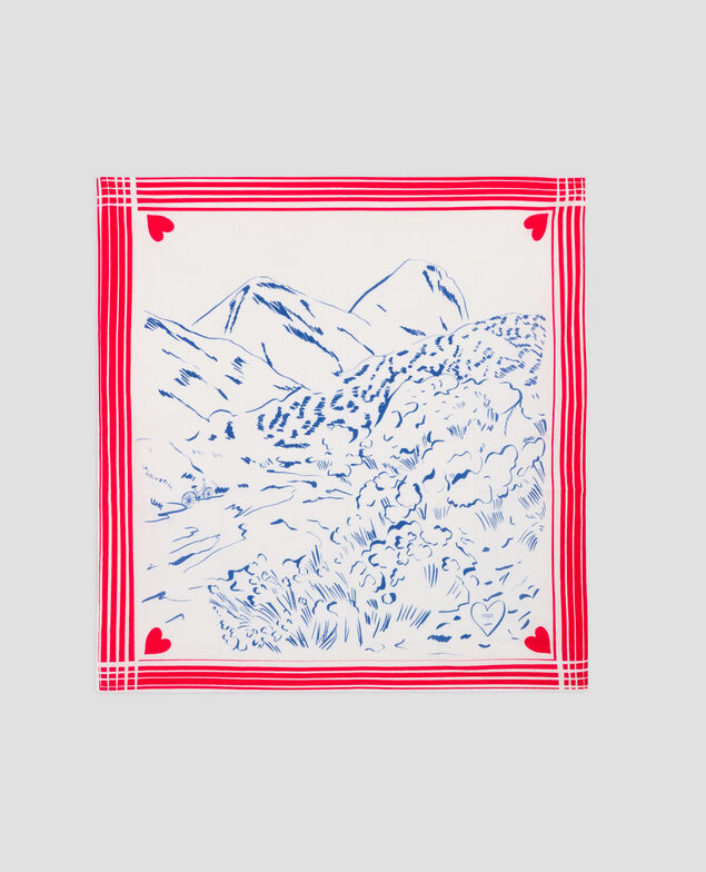 Foulard en coton B605 carre l