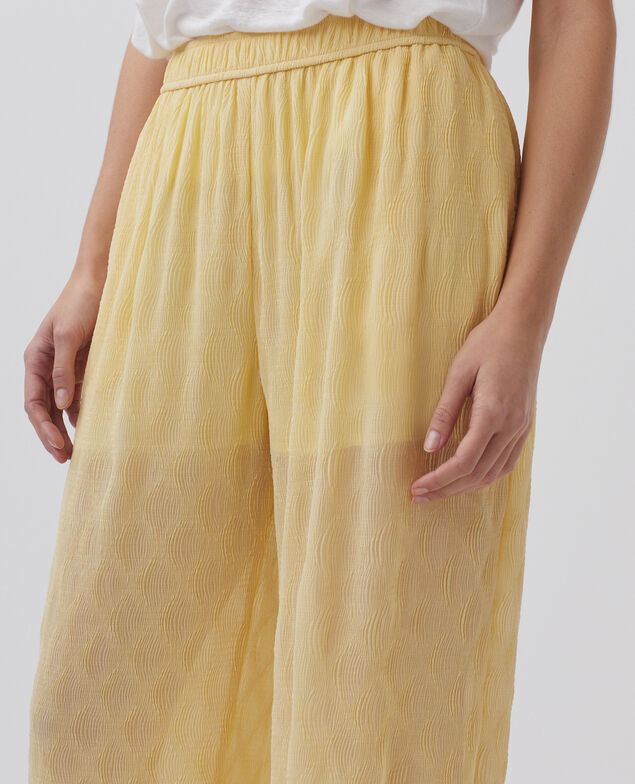 Pantalon ample fluide H400 straw yellow