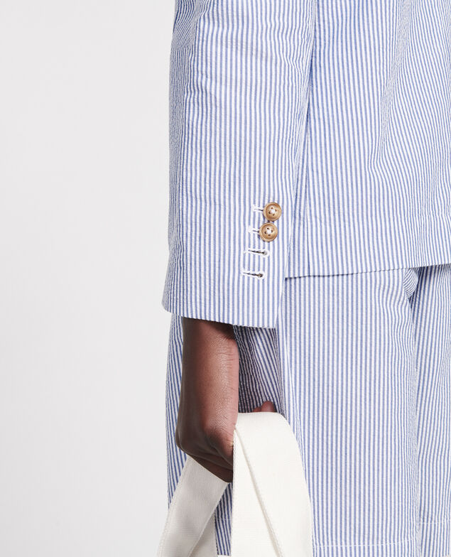 Blazer en seersucker Seersucker stripes