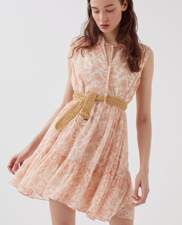 Robe fluide sans manches H300 cashmire beige