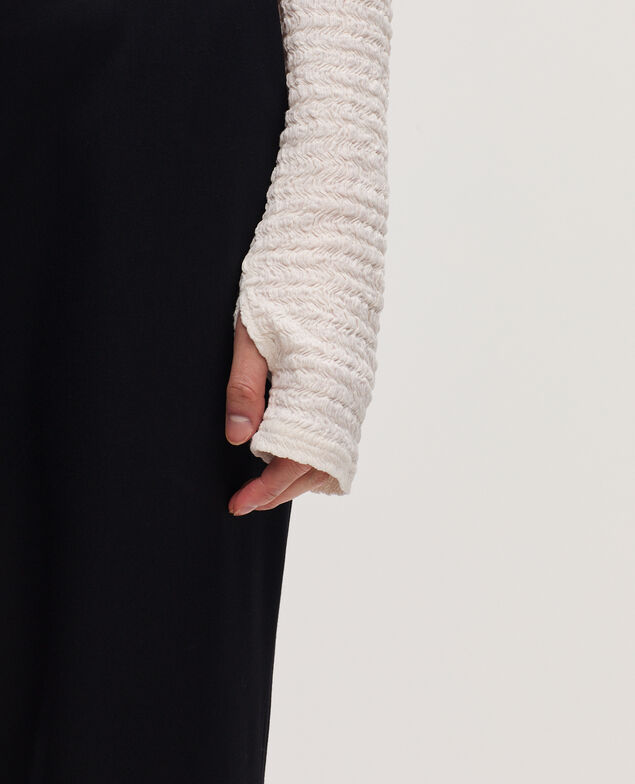Top col montant texturé K000 white