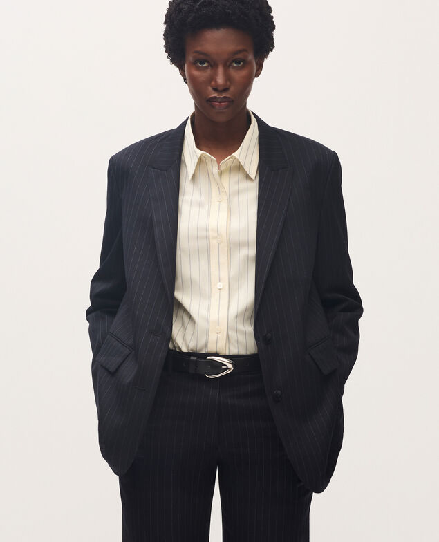 Veste de tailleur en laine K690 st navy
