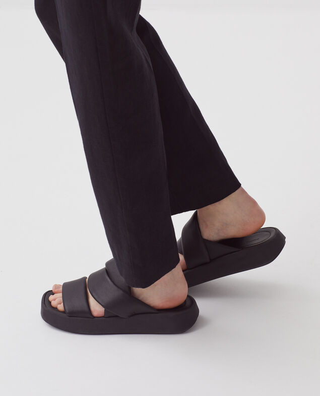 Sandales en cuir H096 black