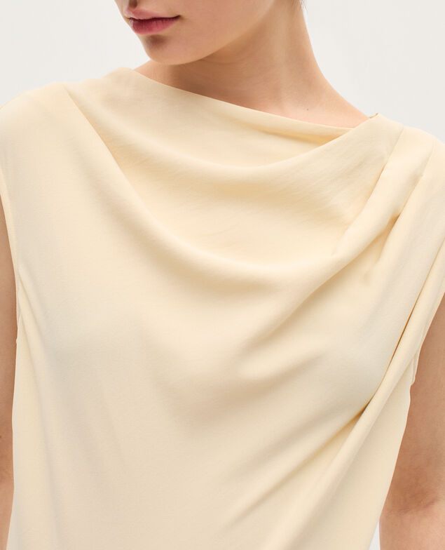 Combinaison en crêpe satiné K300 ecru beige