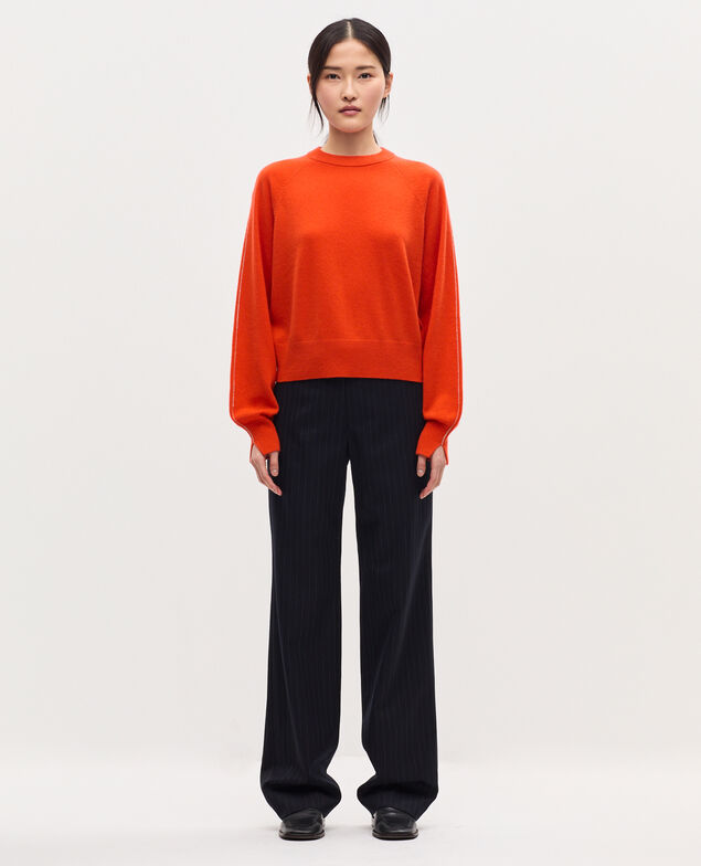 Pull col rond en cachemire K261 pumpkin st tan