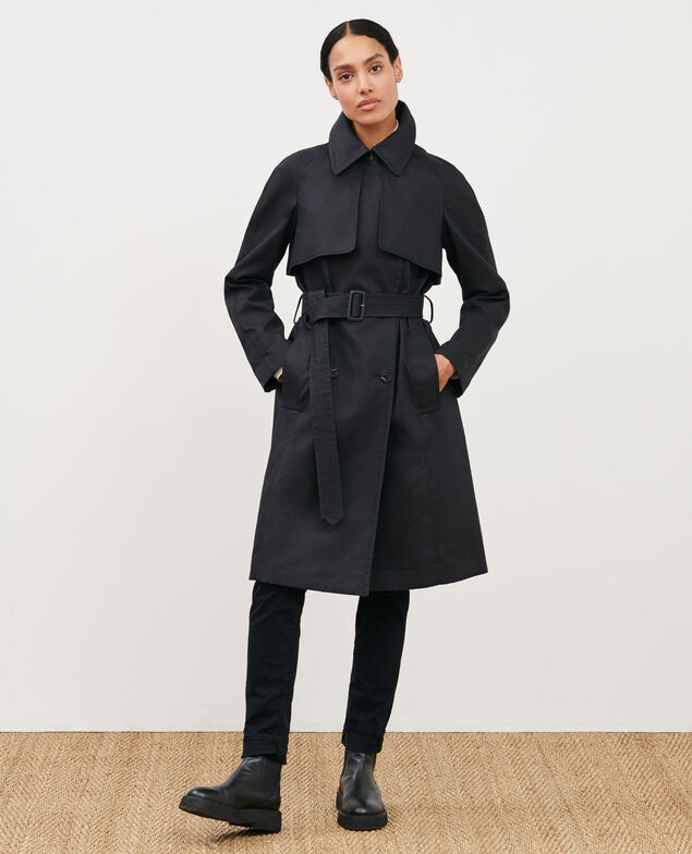 CATHERINE - Trench iconique 7016c 09 black