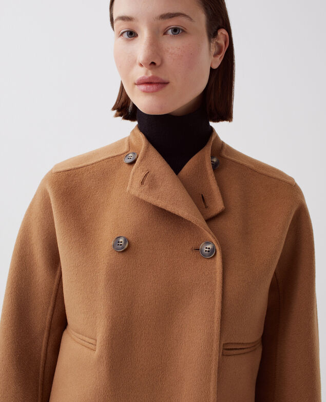 Blouson court double face I340 toasted coconut