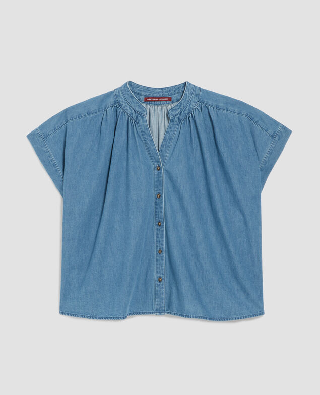 Chemise oversize en coton J630 blue wash