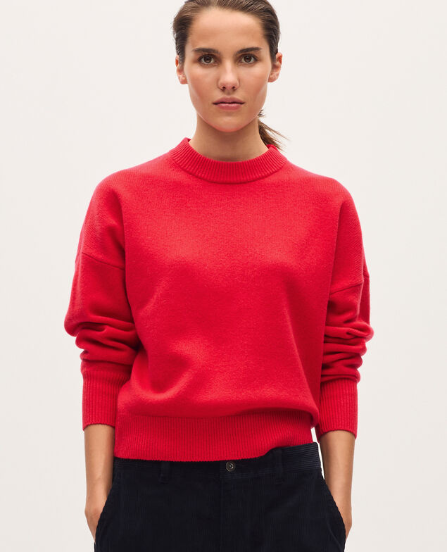 Pull col rond en laine U150 red