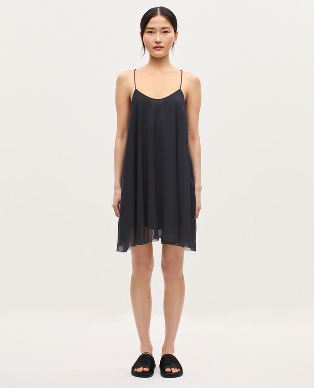 Robe courte en mousseline  K080 vulcan gray