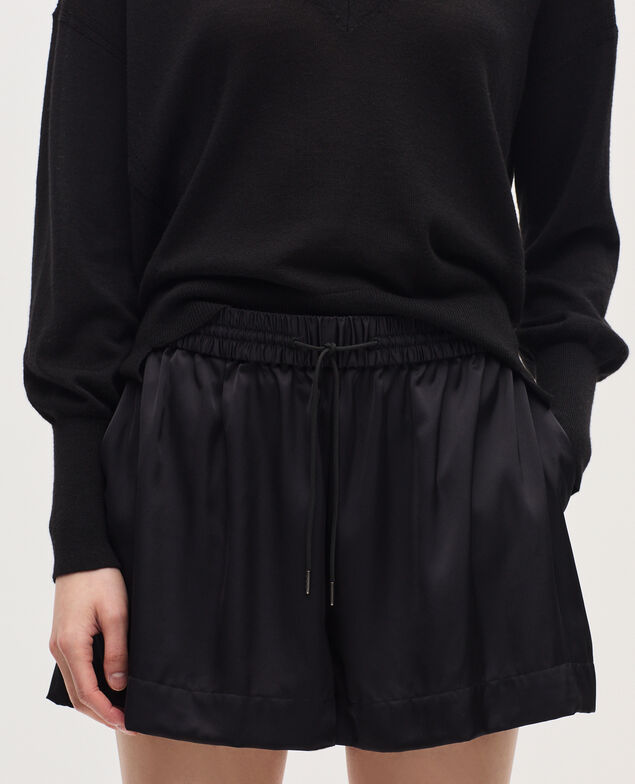 Short fluide satiné H091 black beauty