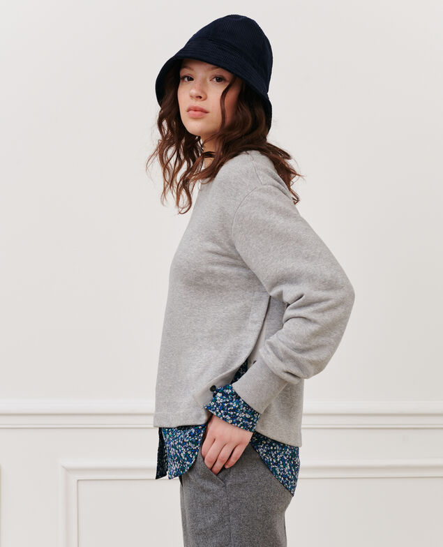 Sweatshirt en coton 03 greymelange