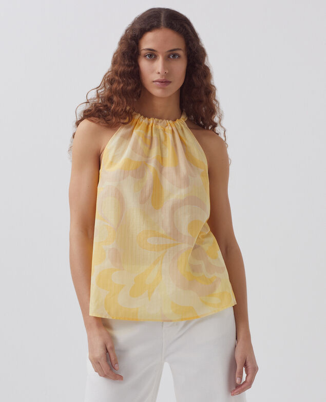 Top encolure américaine H413 anemone yellow