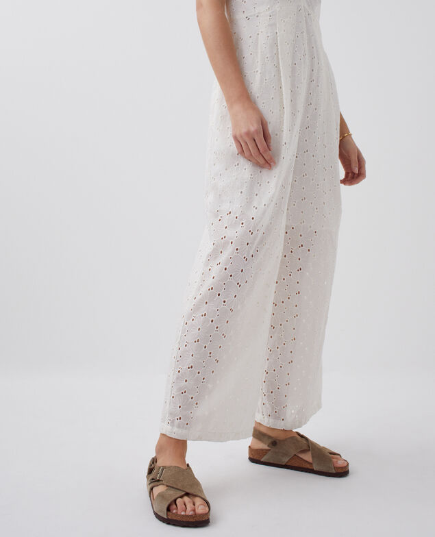 Combinaison broderie anglaise H003 white
