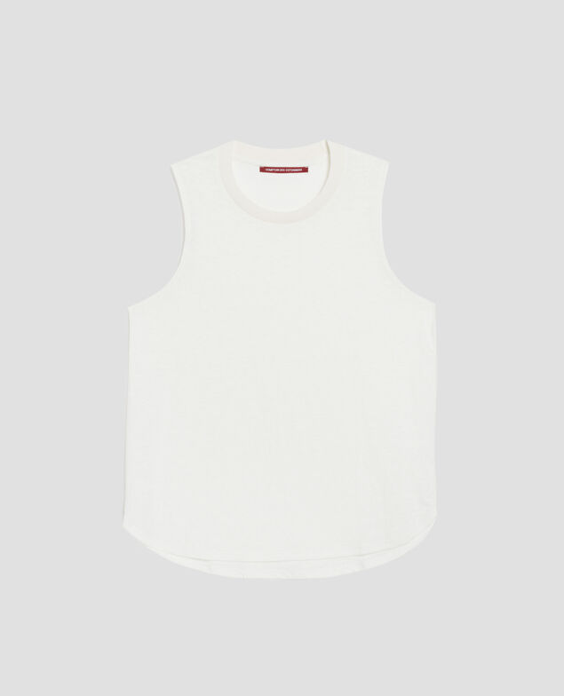 Débardeur en lin MARCELLE U010 off white