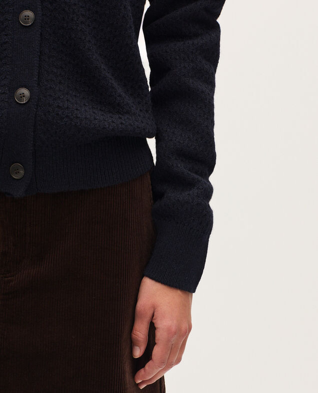 Cardigan col rond  U690 navy