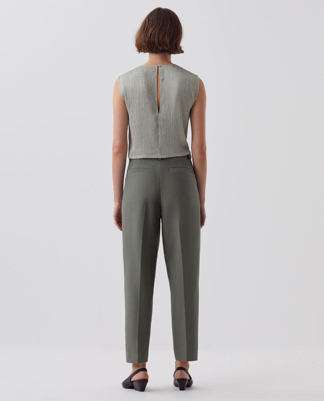 Pantalon carrot CAMILLE J560 basil dark green