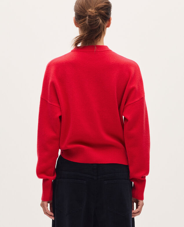 Pull col rond en laine U150 red