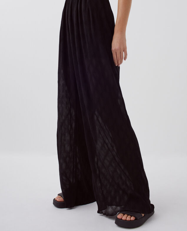 Combinaison longue fluide à smocks H091 black beauty