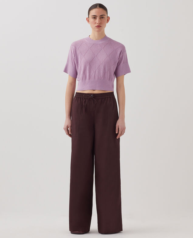 Pull court à manches courtes J720 lavender herb