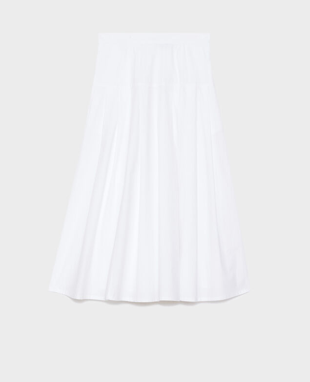Jupe longue en coton 0007 white