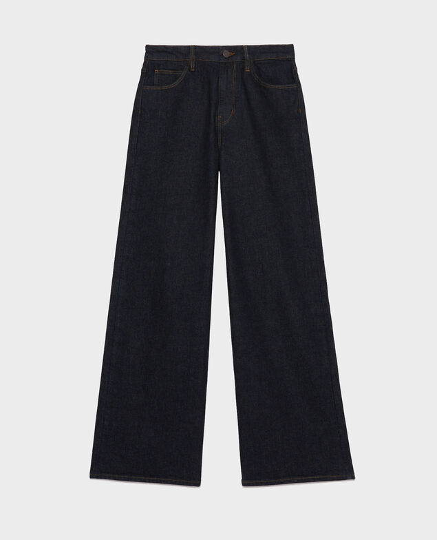Jean flare taille haute JEANETTE 4009 rinse