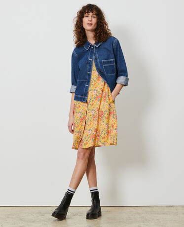 Veste courte en denim Denim vintage wash