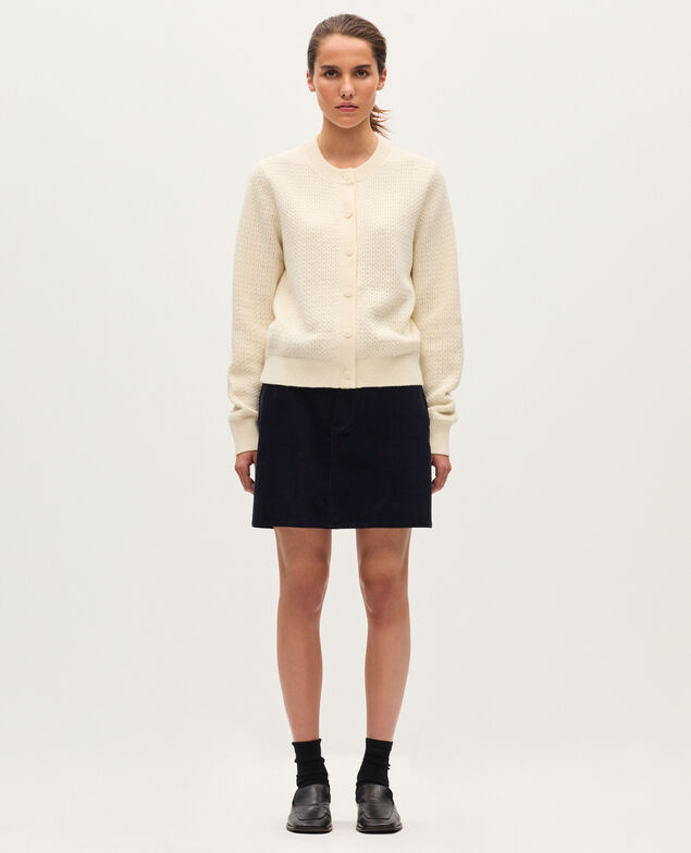 Cardigan col rond  U010 off white