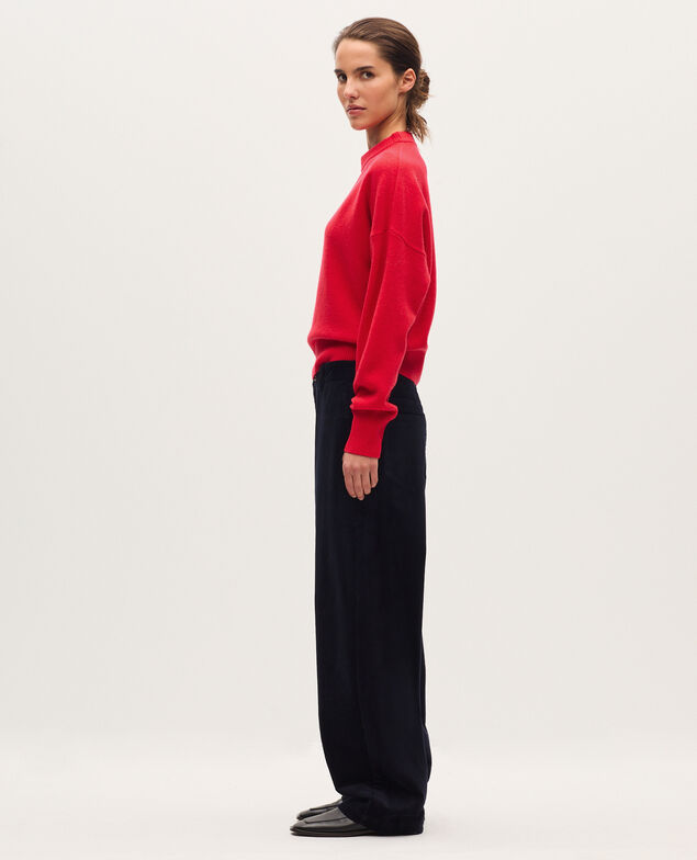 Pull col rond en laine U150 red
