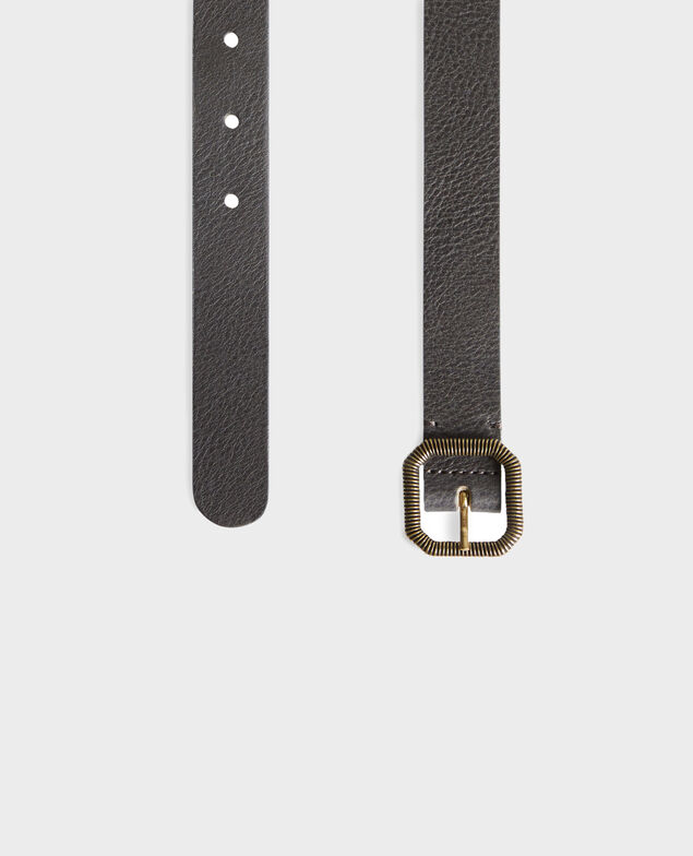 Ceinture fine en cuir 8879 58 darkgreen