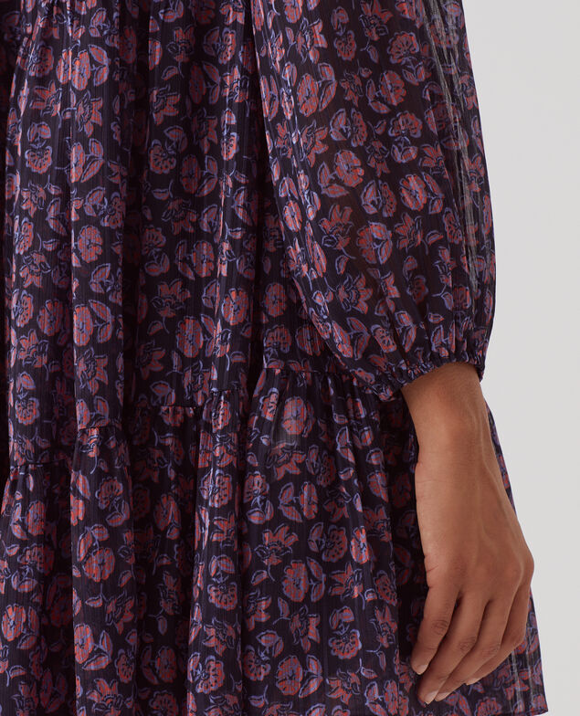 Floaty mini dress I691 indienne navy