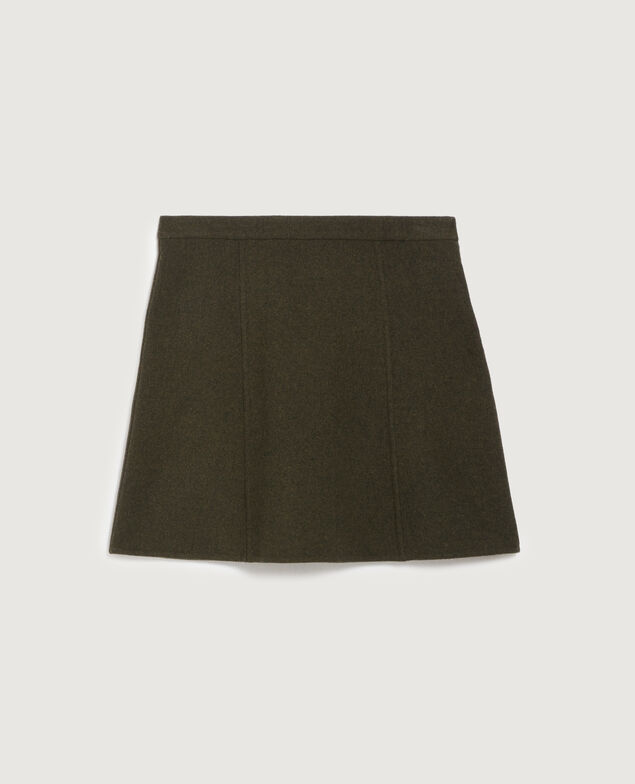 Jupe courte double face K590 dark green