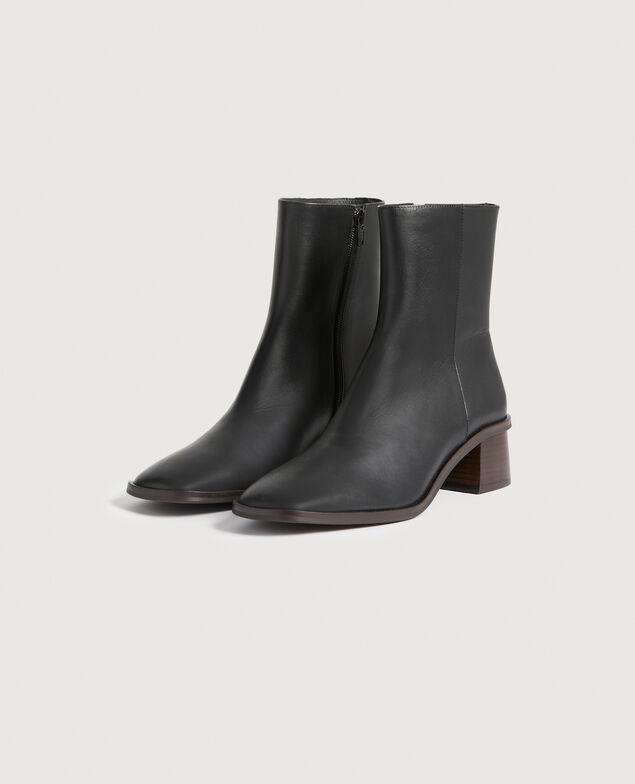Boots en cuir H091 black beauty