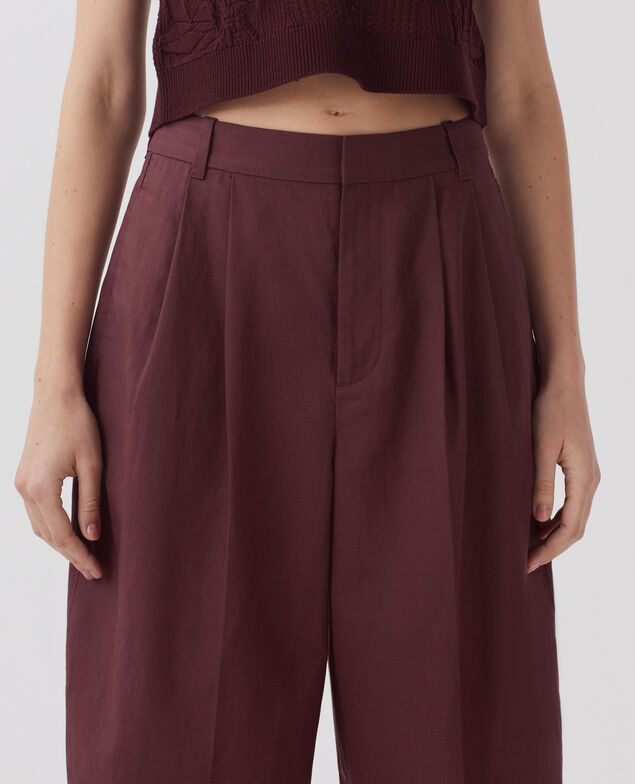 Pantalon à plis J380 decadent chocolate