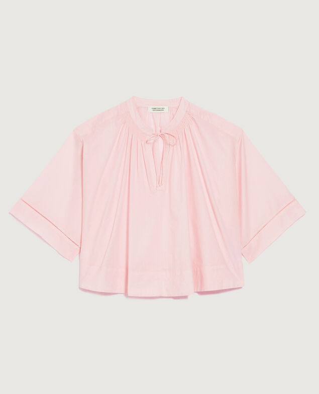 Blouse en voile de coton K100 bloom pink