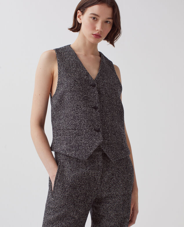 Gilet de costume I097 neppie black
