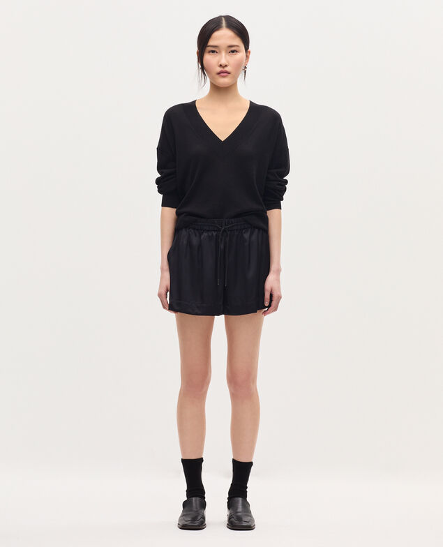Short fluide satiné H091 black beauty