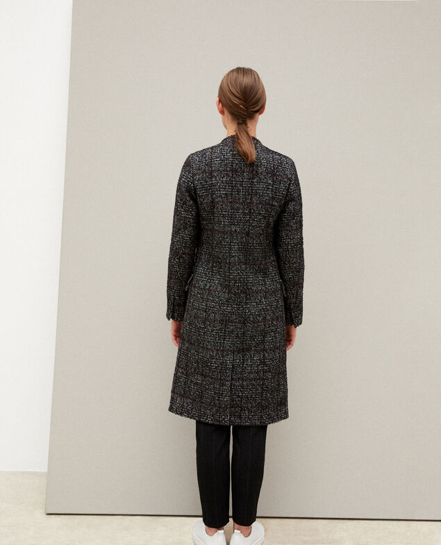 Manteau coupe droite Noir