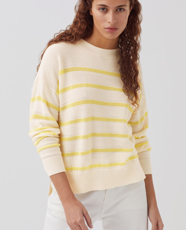MADO - Pull en laine mérinos H430 st citrone