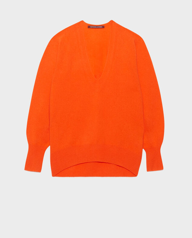 Pull en cachemire 8829 24 orange