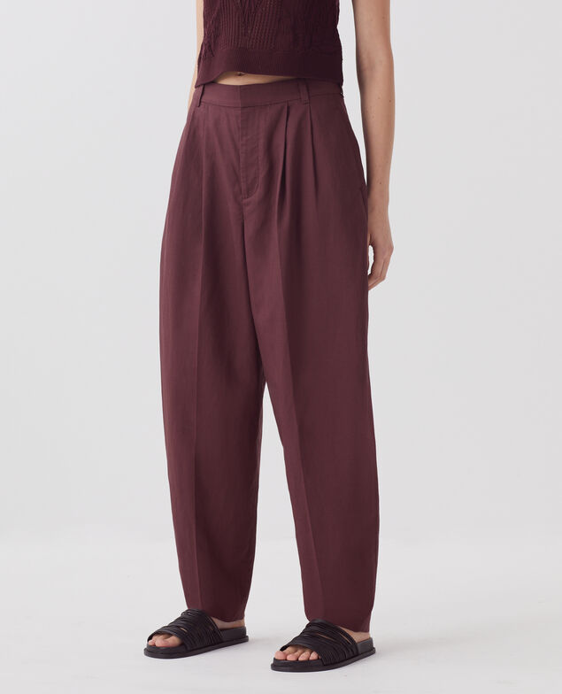 Pantalon à plis J380 decadent chocolate